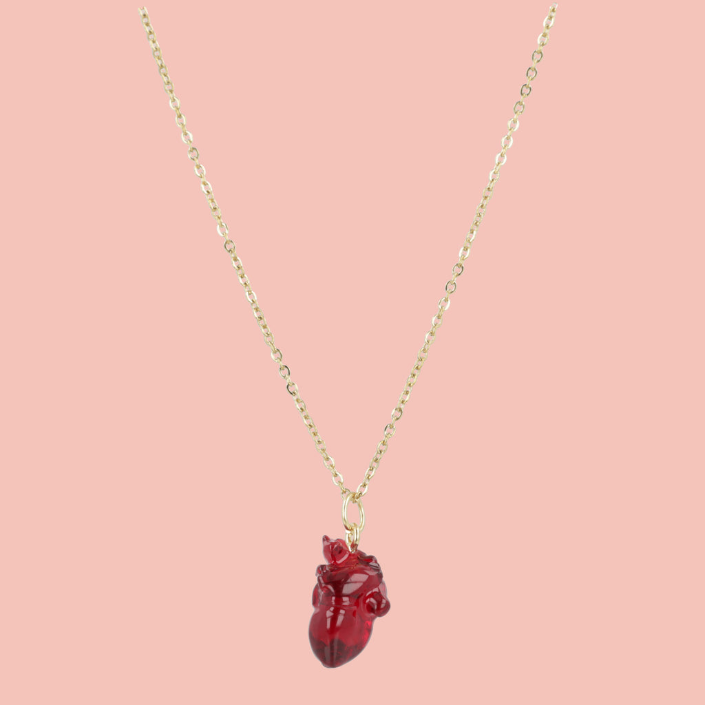 You're Just My Blood Type Necklace - Sour Cherry