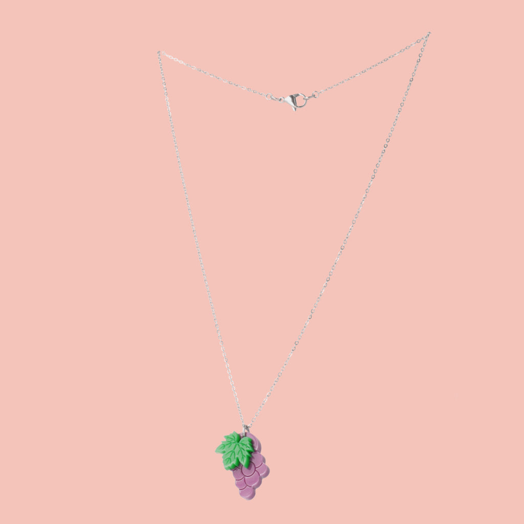 Purple Grapes Necklace - Sour Cherry