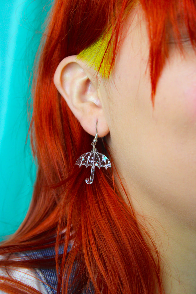Confetti April Shower Earrings - Sour Cherry