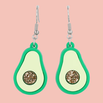 Avocado Earrings - Sour Cherry