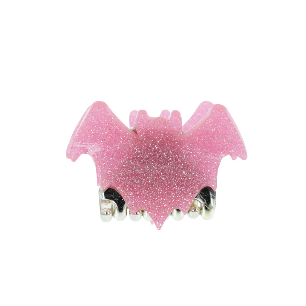 Glitter Baby Bat Claw Clip - Pink - Sour Cherry