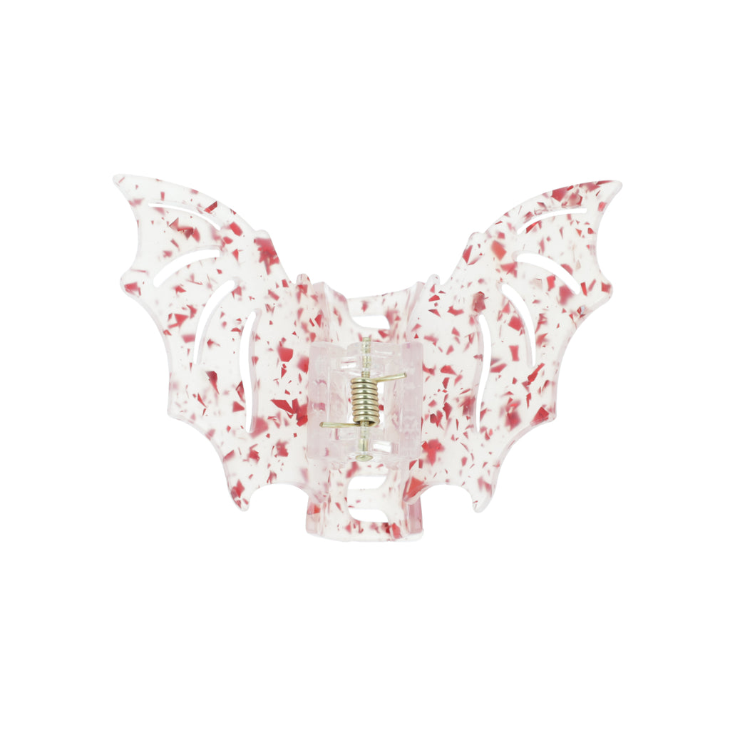 Bat To The Bone Claw Clip - Blood Splatter - Sour Cherry