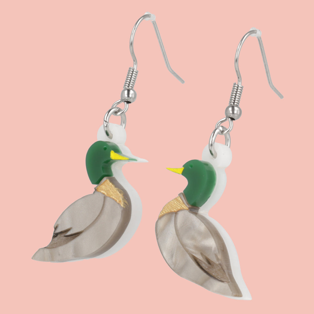 Big Duck Energy Earrings - Sour Cherry