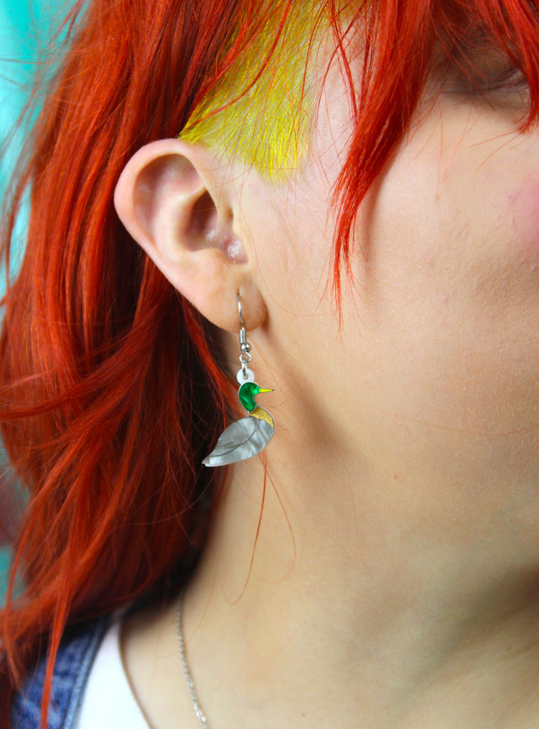 Big Duck Energy Earrings - Sour Cherry