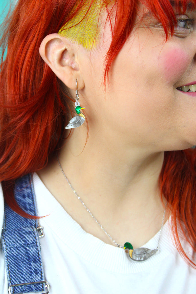 Big Duck Energy Earrings - Sour Cherry
