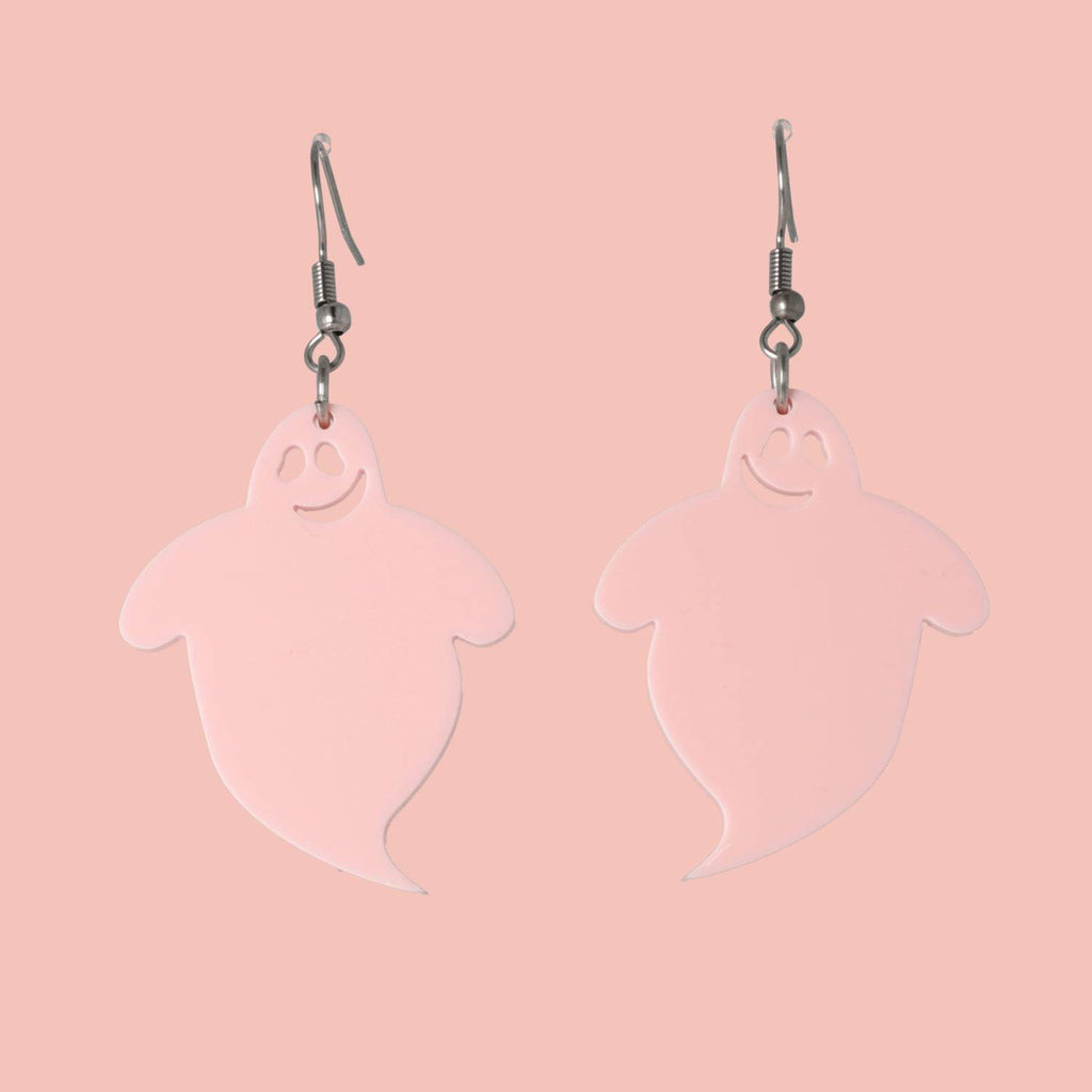 Bibbity Bobbity Boo Pink Ghost Earrings - Sour Cherry
