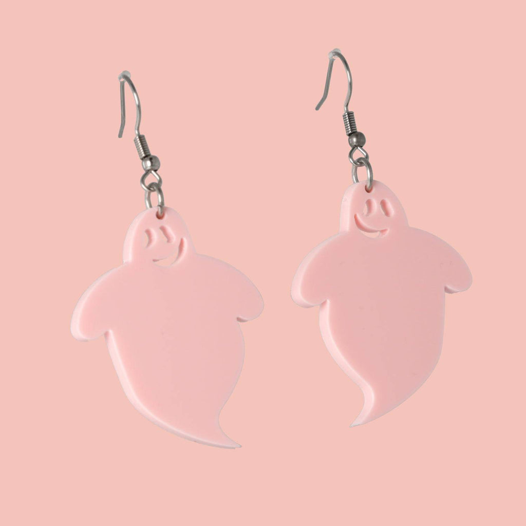 Bibbity Bobbity Boo Pink Ghost Earrings - Sour Cherry