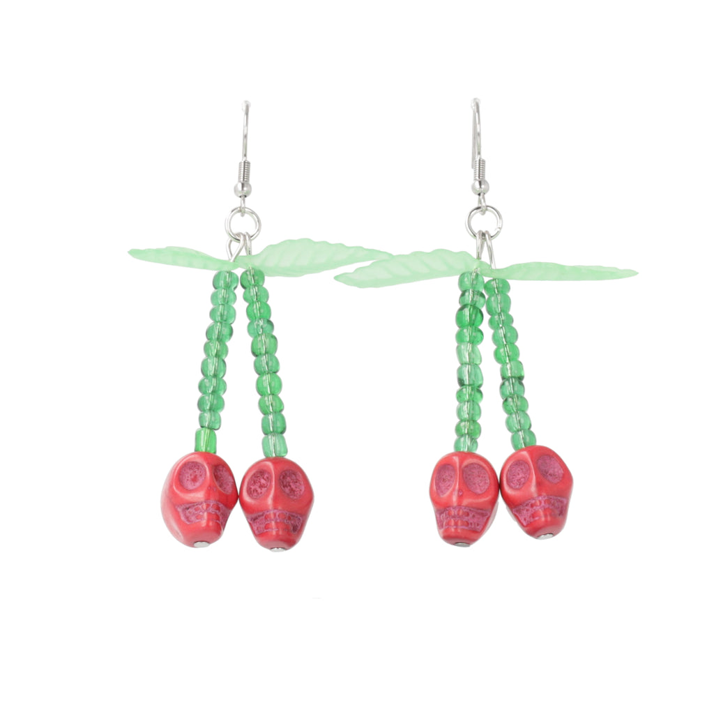 Bite of the Undead Earrings - Sour Cherry
