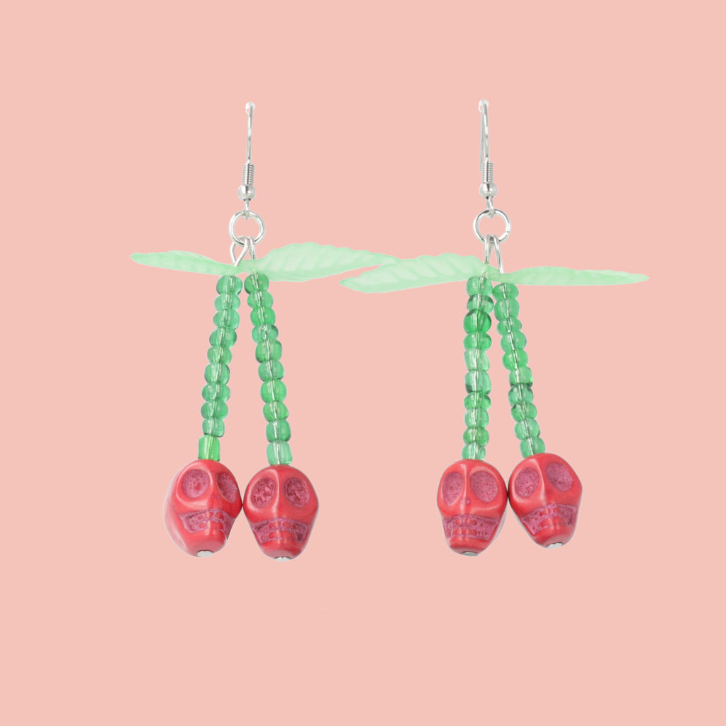 Bite of the Undead Earrings - Sour Cherry