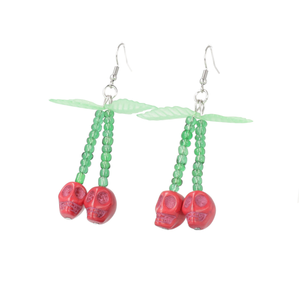 Bite of the Undead Earrings - Sour Cherry