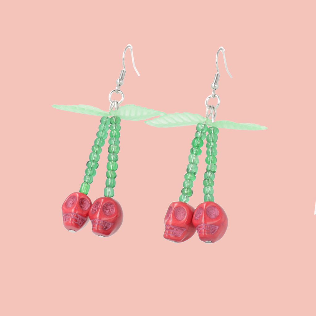 Bite of the Undead Earrings - Sour Cherry