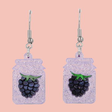 Pump Up The Jam Earrings - Blackberry - Sour Cherry