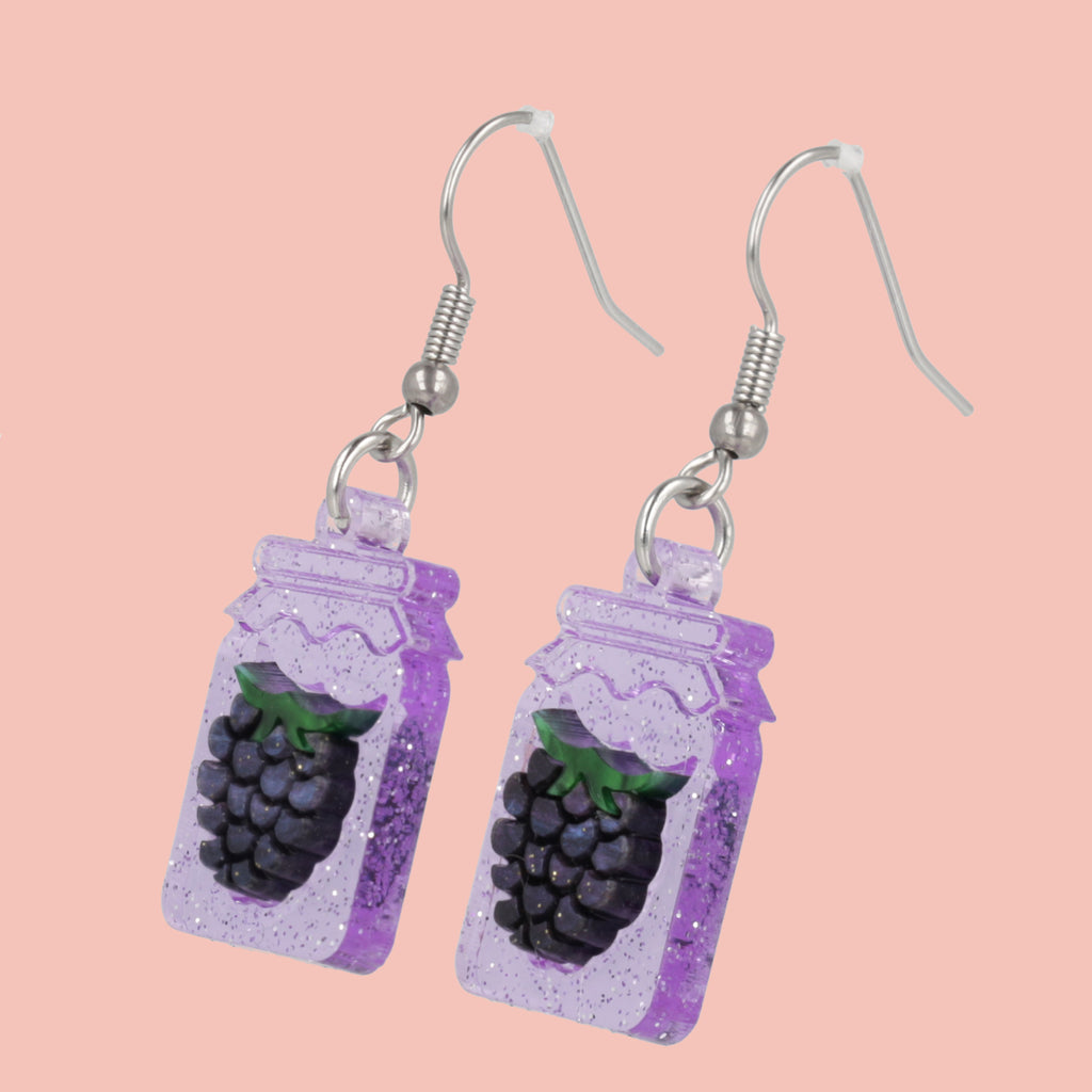 Pump Up The Jam Earrings - Blackberry - Sour Cherry