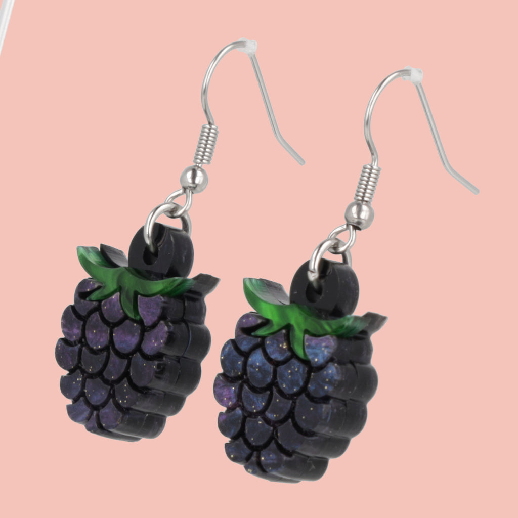 Blackberry Earrings - Sour Cherry