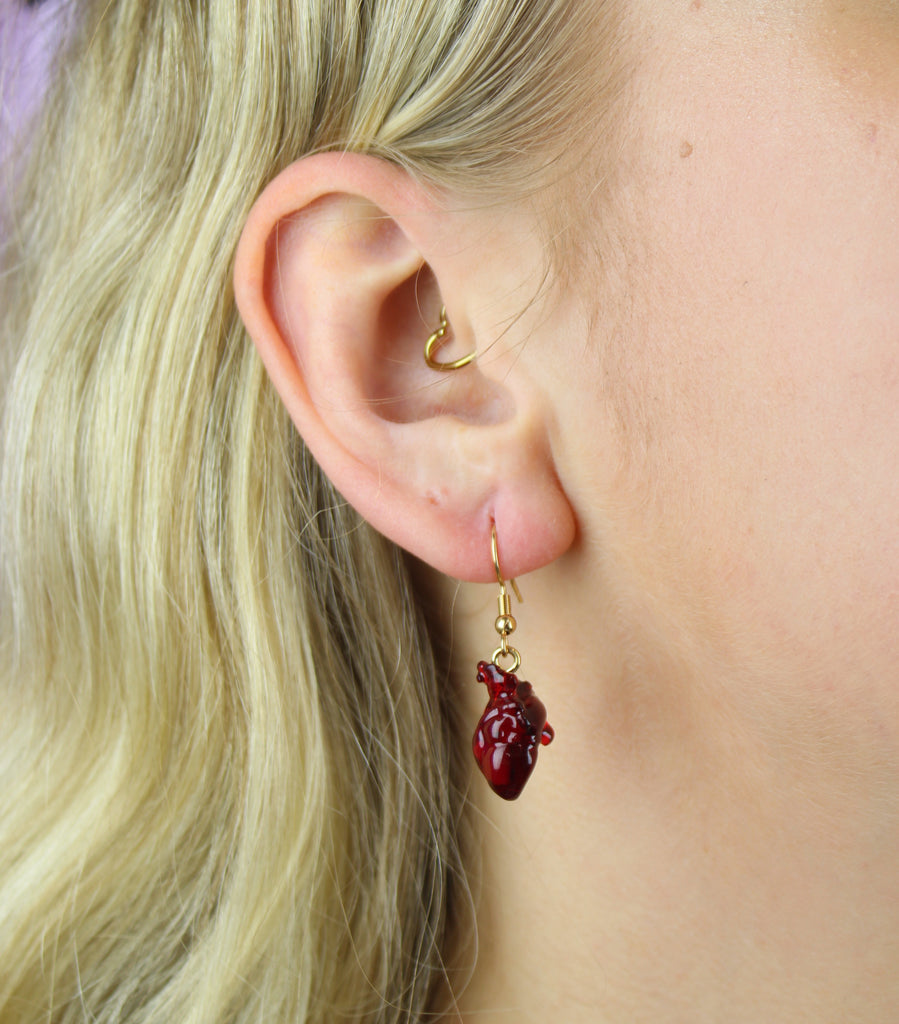 You're Just My Blood Type Earrings - Sour Cherry