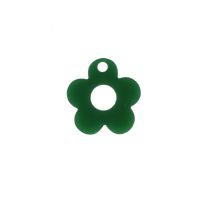 Blooming Botanicals Flower Charm (Dark Green)