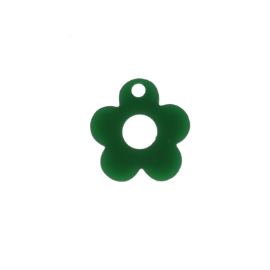 Blooming Botanicals Flower Charm (Dark Green)