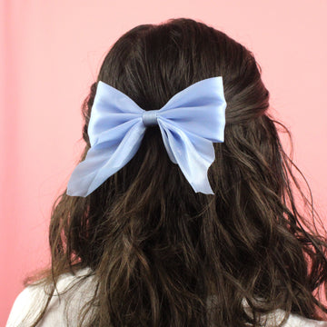Shimmer Hair Bow - Cinderella Blue - Sour Cherry