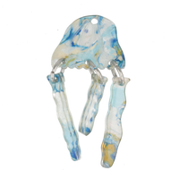 Blue Abalone Jellyfish Charm