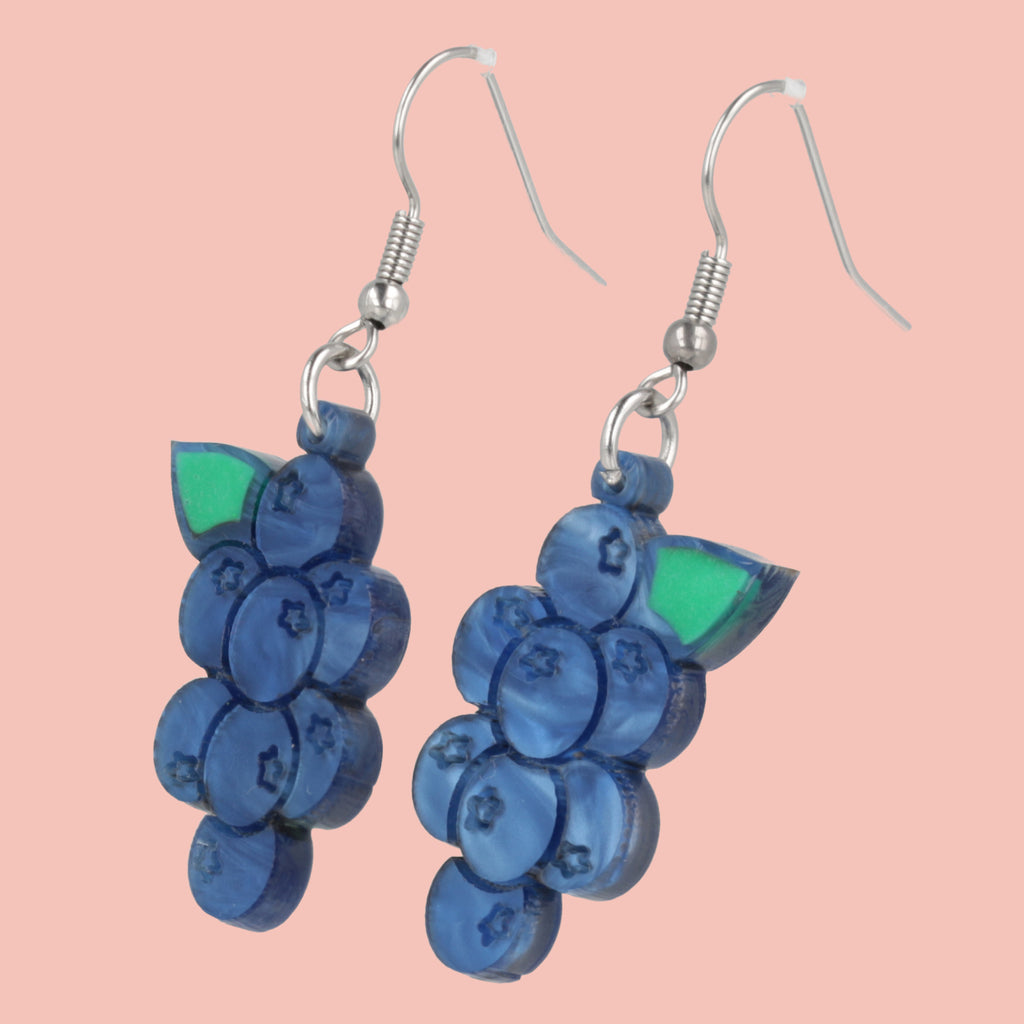 Blueberry Earrings - Sour Cherry