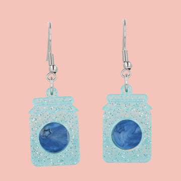 Pump Up The Jam Earrings - Blueberry - Sour Cherry