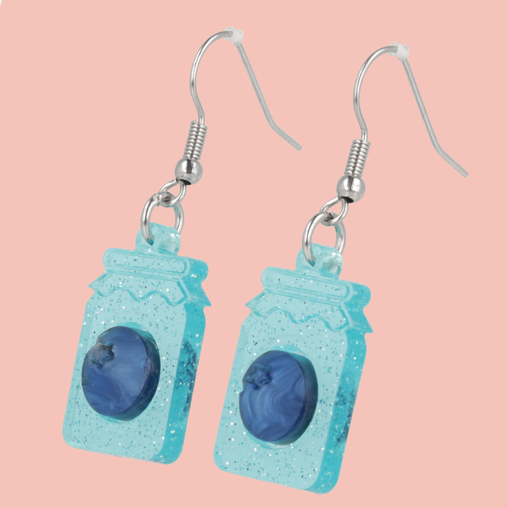 Pump Up The Jam Earrings - Blueberry - Sour Cherry