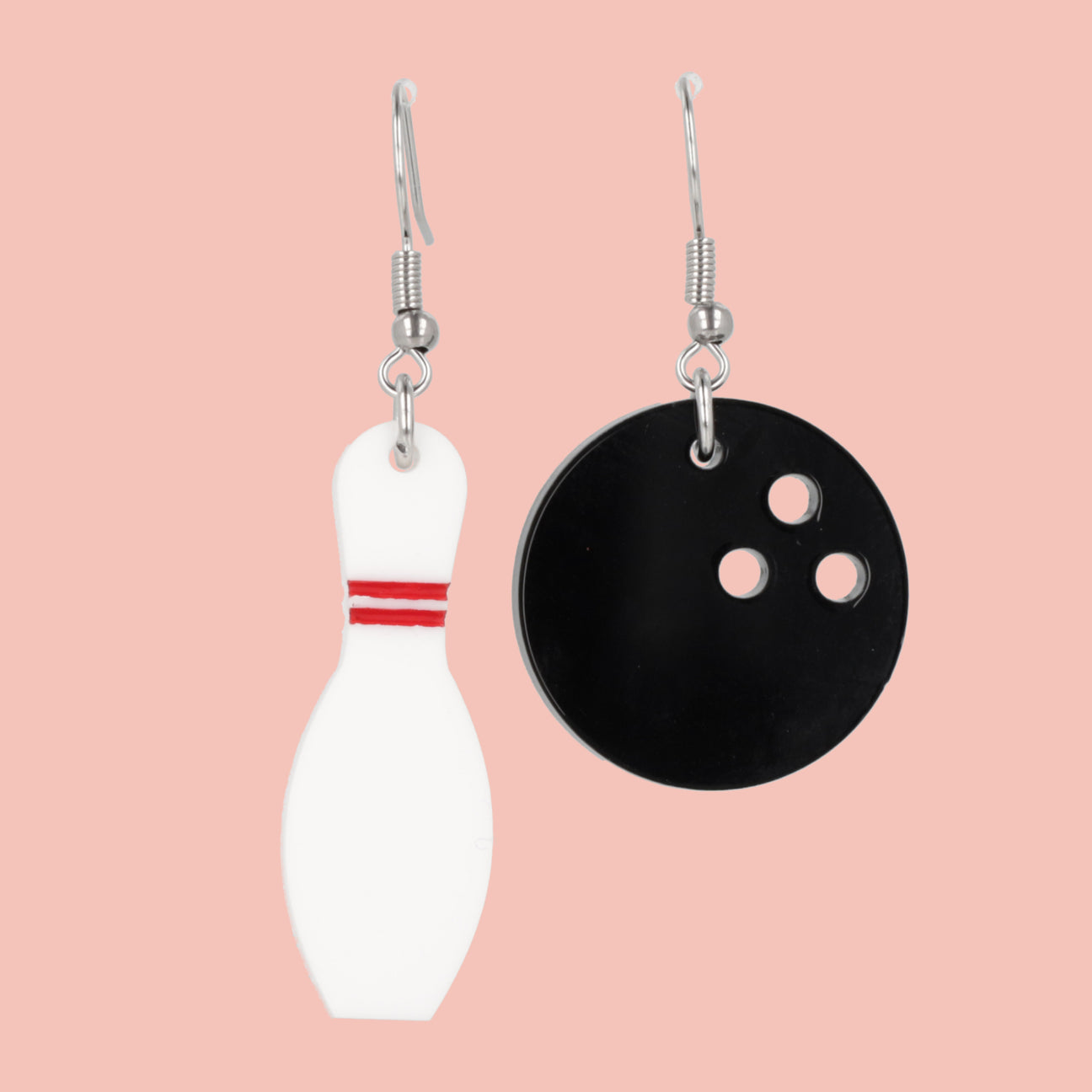 Bowling Earrings - Sour Cherry