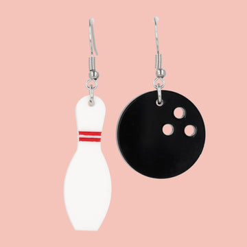 Bowling Earrings - Sour Cherry