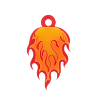 Bringing The Heat Flame Charm