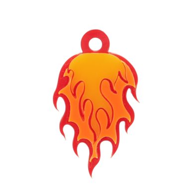 Bringing The Heat Flame Charm