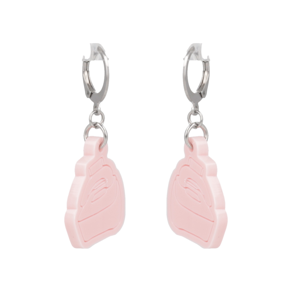 Bubble Chair Huggie Hoop Earrings - Sour Cherry