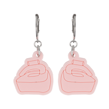 Bubble Chair Huggie Hoop Earrings - Sour Cherry