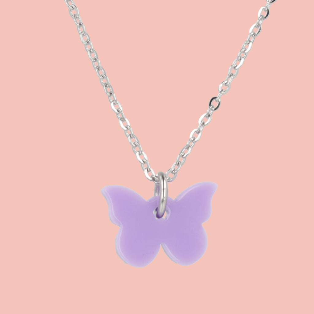 You're My Butterfly, Sugar Baby Necklace (Lilac) - Sour Cherry
