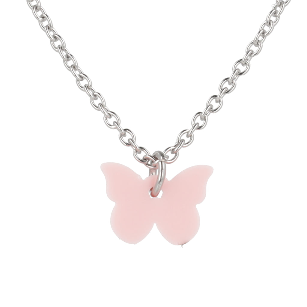 You're My Butterfly, Sugar Baby Necklace (Baby Pink) - Sour Cherry