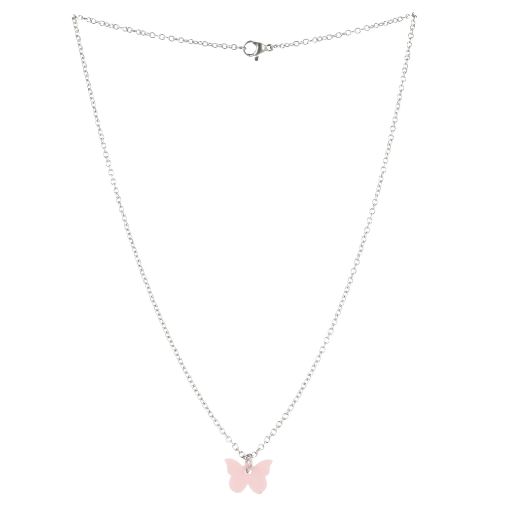 You're My Butterfly, Sugar Baby Necklace (Baby Pink) - Sour Cherry