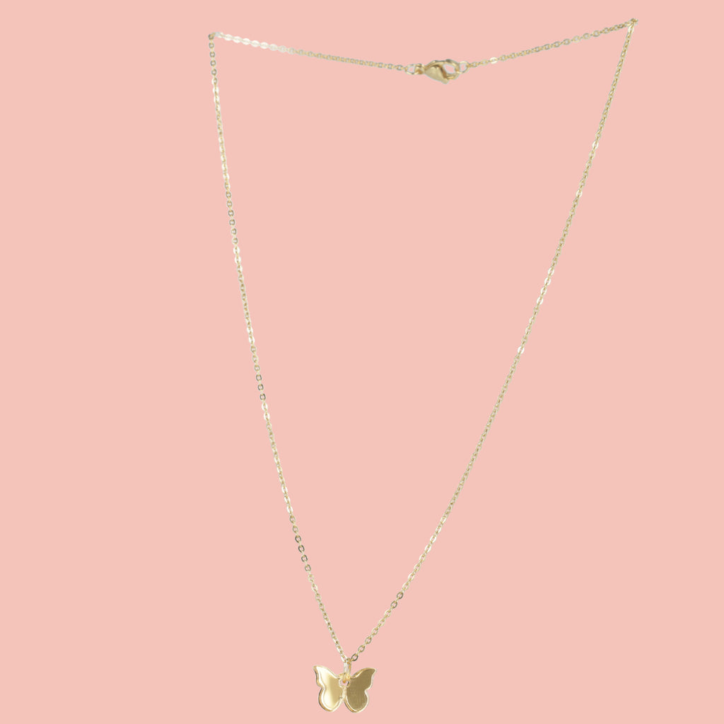 You're my Butterfly, Sugar Baby Necklace (Gold Mirror) - Sour Cherry