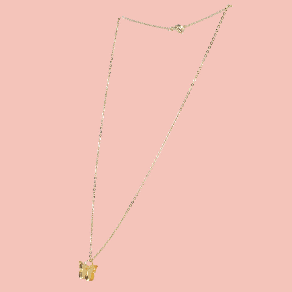 You're my Butterfly, Sugar Baby Necklace (Gold Mirror) - Sour Cherry