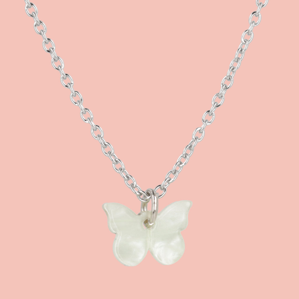 You're My Butterfly, Sugar Baby Necklace (Marble Green) - Sour Cherry