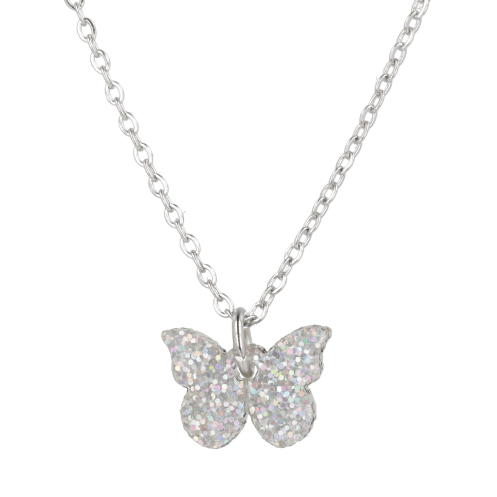 You're My Butterfly, Sugar Baby Necklace (Holographic Glitter) - Sour Cherry