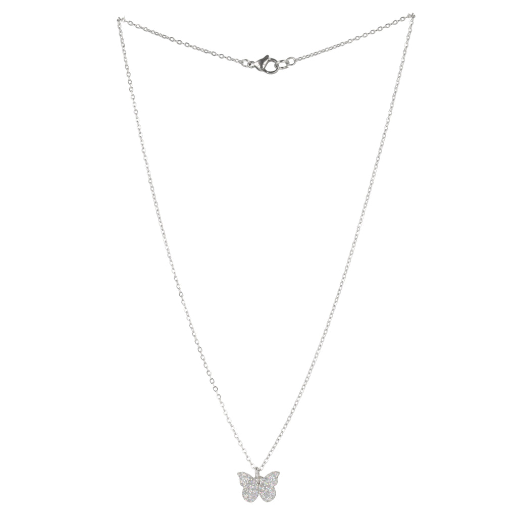 You're My Butterfly, Sugar Baby Necklace (Holographic Glitter) - Sour Cherry