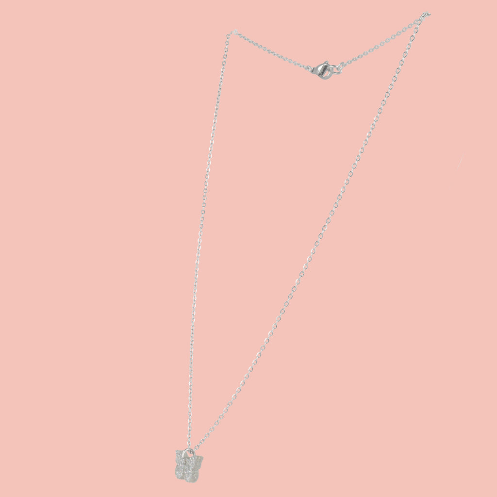 You're My Butterfly, Sugar Baby Necklace (Holographic Glitter) - Sour Cherry