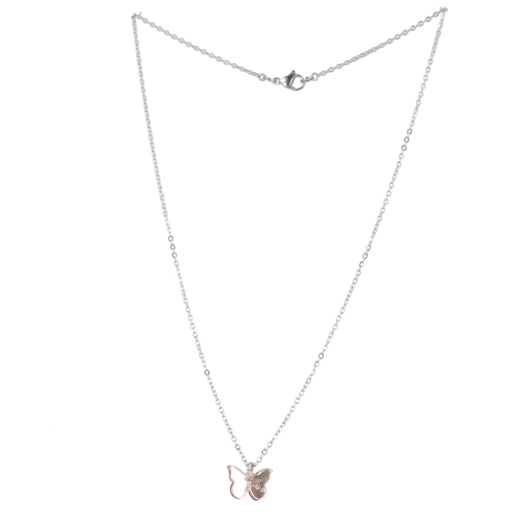 You're my Butterfly, Sugar Baby Necklace (Rose Gold Mirror) - Sour Cherry