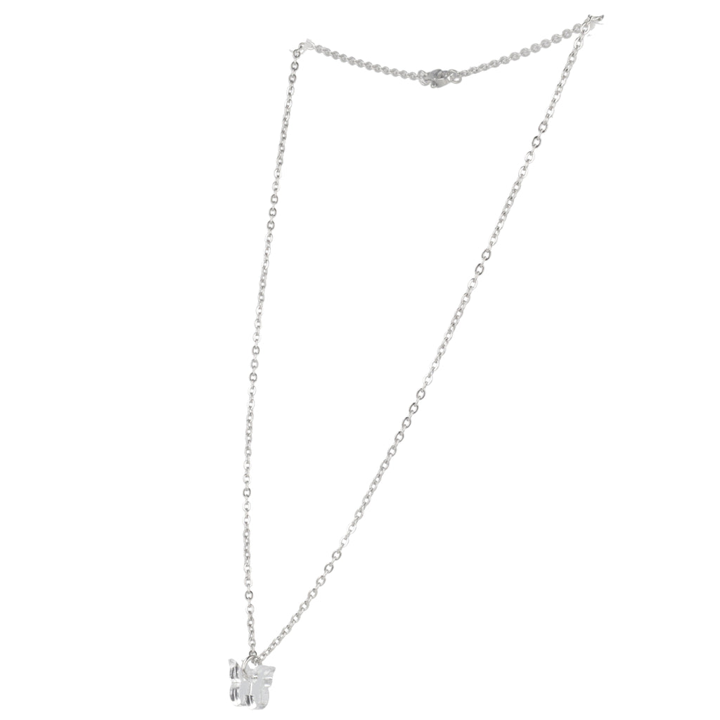 You're my Butterfly, Sugar Baby Necklace (Silver Mirror) - Sour Cherry