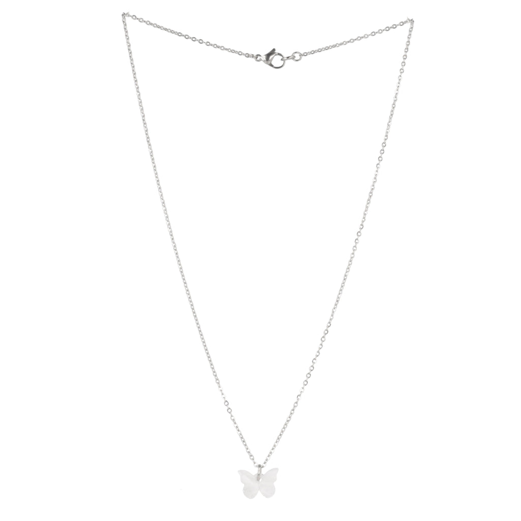 You're My Butterfly, Sugar Baby Necklace (White Marble) - Sour Cherry