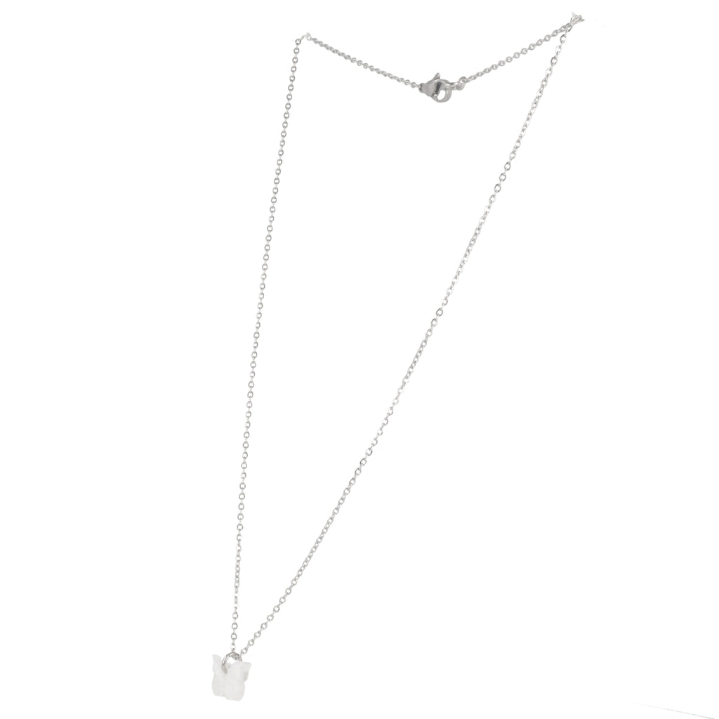 You're My Butterfly, Sugar Baby Necklace (White Marble) - Sour Cherry