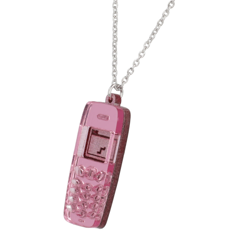 Call Me, Beep Me! Necklace - Sour Cherry