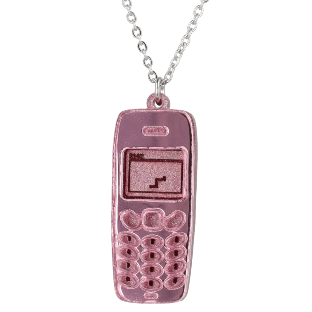 Call Me, Beep Me! Necklace - Sour Cherry