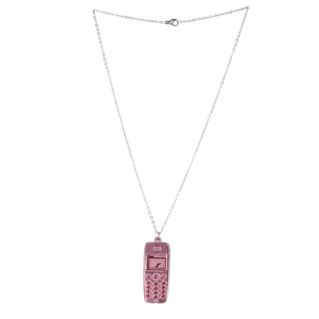 Call Me, Beep Me! Necklace - Sour Cherry