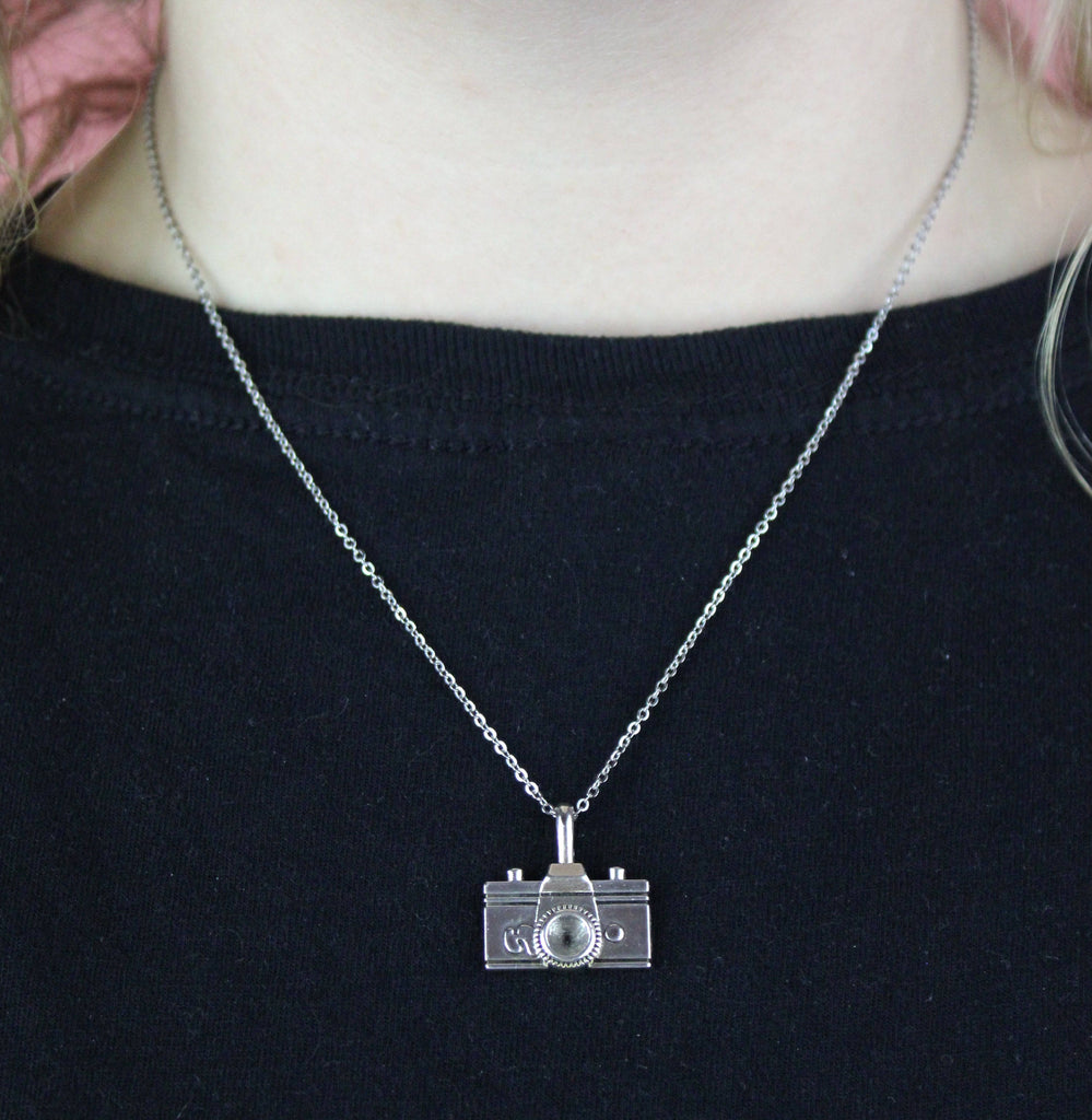 Vintage Camera Necklace - Sour Cherry