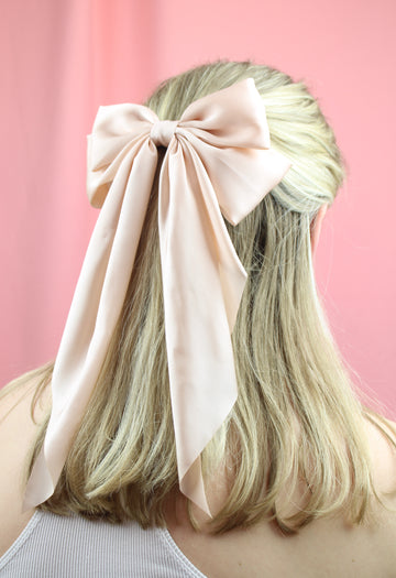The Bigger The Bow Hair Clip - Ballet Slipper Pink - Sour Cherry
